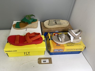 Lot 1968 - 4x Boxed pairs of sandals to include Veja UK8,...