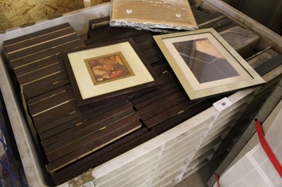 Lot 167 - Pallet crate of small framed and glazed prints