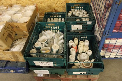 Lot 168 - 6 stacking crates of various non matching...