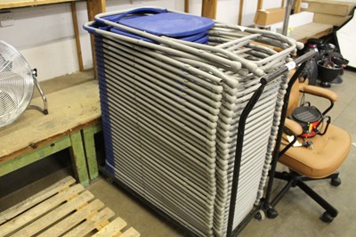 Lot 173 - Approx 30 metal frame and plastic folding...