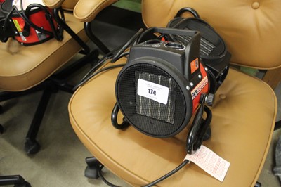 Lot 174 - Five Clarke Devil 2000 PTC electric space heaters