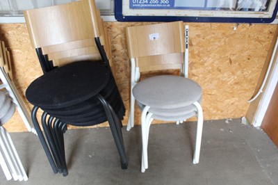 Lot 183 - 7 Tip Toe stacking chairs