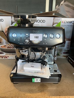 Lot 1102 - Sage the Barista Express coffee machine in...