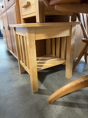 Lot 1339 - Composite wood occasional table with lower shelf