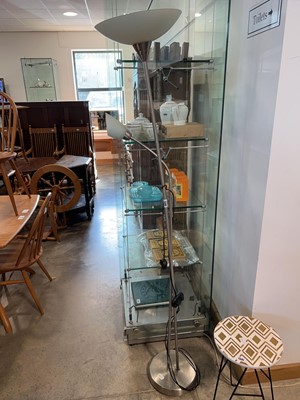 Lot 1340 - Floor standing up-lighter with reading spot in...