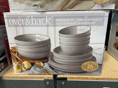 Lot 1142 - Over & Back dining ware to include plates and...