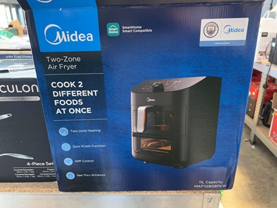 Lot 1146 - Midea 2 zone air fryer, boxed