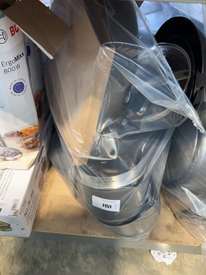 Lot 1151 - Bag containing a quantity of saucepans and...