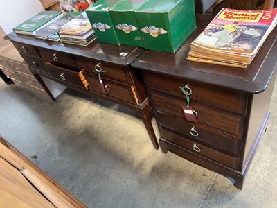 Lot 1398 - Stagg bedroom suite comprising 6 drawer...