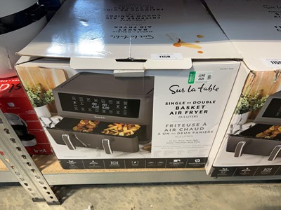 Lot 1158 - Sur la Table single or double basket air fryer,...