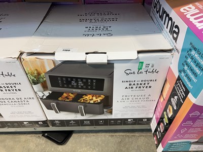 Lot 1160 - Sur la Table single or double basket air fryer,...