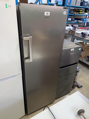 Lot 2002 - Hisense upright freezer in silver finish