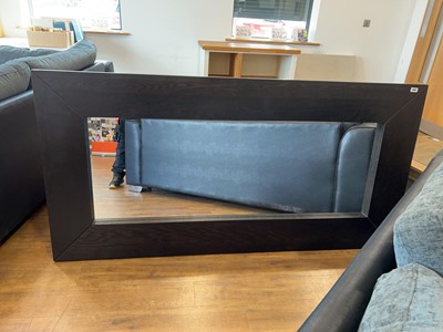 Lot 1446 - Extra large rectangular wall mirror in...