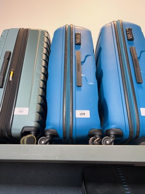 Lot 1229 - Blue American Tourister hard shell suitcase