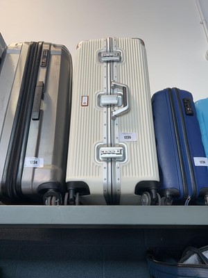 Lot 1235 - Swiss military suitcase in cream