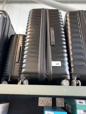 Lot 1245 - 2 Samsonite hard shell suitcases in black