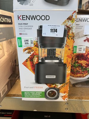 Lot 1174 - 3 Kenwood Duo Prep 2 in 1 chopper and grinder