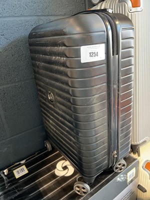 Lot 1254 - Delsey Paris small suitcase in black