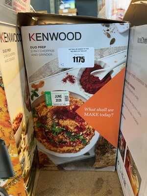 Lot 1175 - 3 Kenwood Duo Prep 2 in 1 chopper and grinder