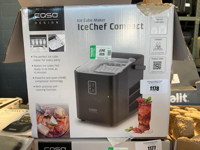 Lot 1178 - Boxed Ice Chef compact ice cube maker