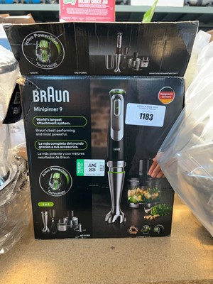 Lot 1183 - 2 Braun Multi Quick hand blenders