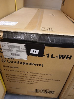 Lot 11 - Boxed pair of two JBL controls 28-1L-WH...