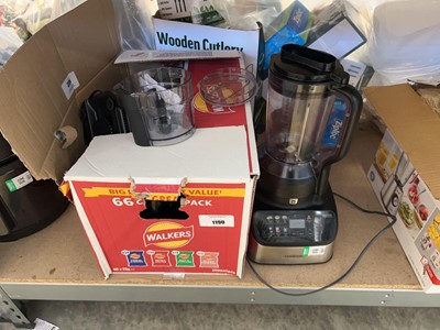 Lot 1190 - Box containing blender parts together with a...