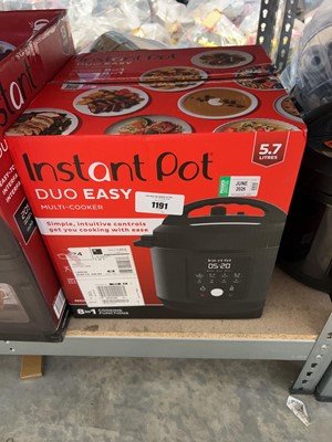 Lot 1191 - Boxed Instant Pot Duo Easy multi cooker