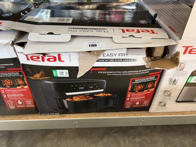 Lot 1199 - Tefal dual easy fry air fryer