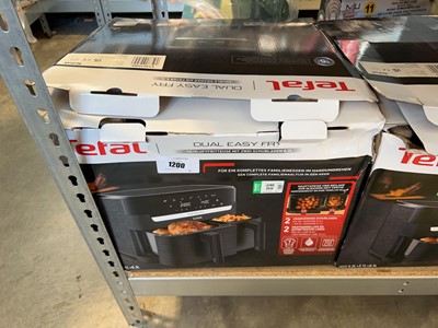 Lot 1200 - Tefal dual easy fry air fryer
