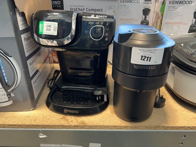 Lot 1211 - Nespresso coffee machine together with a...