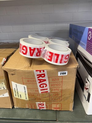 Lot 2108 - Box containing approx. 60 rolls of fragile...