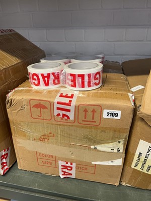 Lot 2109 - Box containing approx. 60 rolls of fragile...