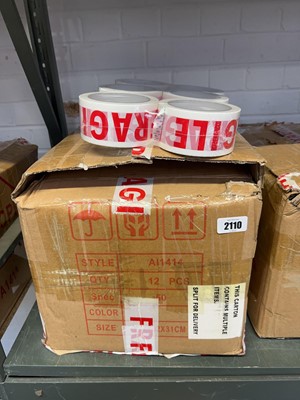 Lot 2110 - Box containing approx. 60 rolls of fragile...