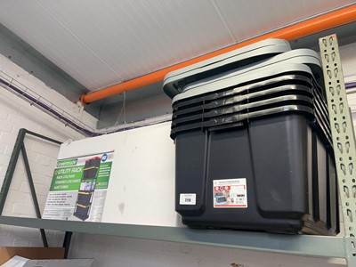 Lot 2119 - Boxed Greenmade 5 tier storage rack with four...
