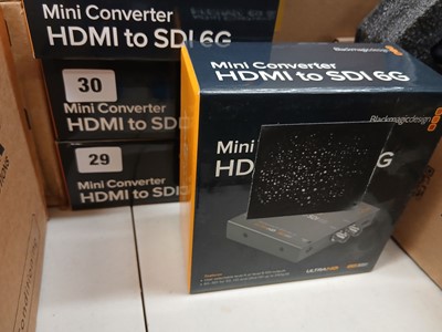 Lot 29 - 2x boxed BlackMagicDesign mini converter HDMI...
