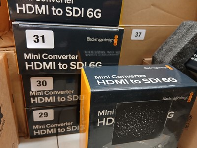 Lot 30 - 2x boxed BlackMagicDesign mini converter HDMI...
