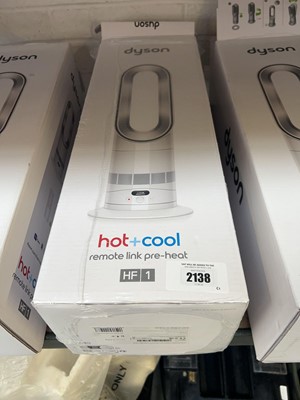 Lot 2138 - Boxed Dyson Hot & Cool remote link HF1 tower fan