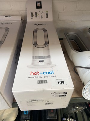 Lot 2139 - Boxed Dyson Hot & Cool remote link HF1 tower fan
