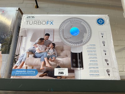 Lot 2145 - Boxed Vybra Turbo FX pedestal fan
