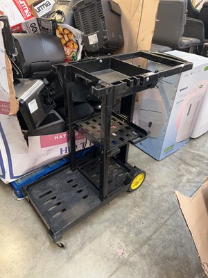 Lot 2147 - 4 wheeled mobile cleaning trolley