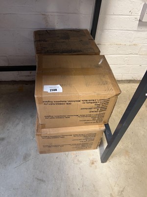 Lot 2148 - 4 boxes of blue vinyl disposable gloves