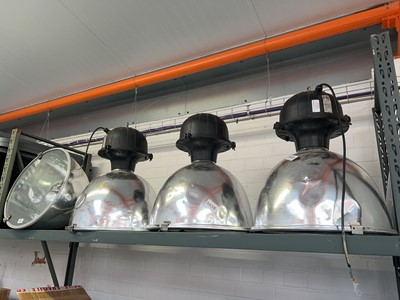 Lot 2151 - Set of 4 industrial pendant lights