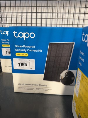 Lot 2159 - Boxed Tapo C410 KIT solar powered security...