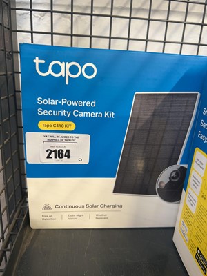 Lot 2164 - Boxed Tapo C410 KIT solar powered security...