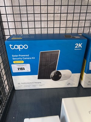 Lot 2165 - Boxed Tapo C410 KIT solar powered security...