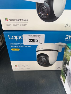 Lot 2205 - 2 boxed Tapo C510W outdoor/ tilt security...