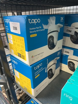 Lot 2206 - 2 boxed Tapo C510W outdoor/ tilt security...