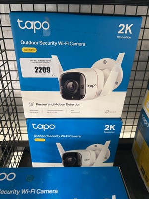 Lot 2209 - 2 Tapo C310 outdoor security Wi-Fi cameras