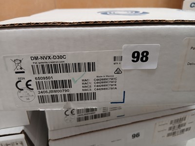 Lot 98 - Crestron DM NVX-D30C network video encoder...